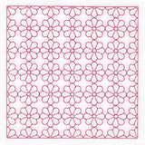 Retro Details Flower Quilting Pattern 2 (Double Run)