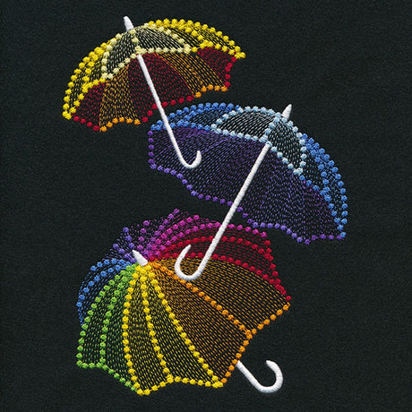 Rainbow Contour Umbrella Trio