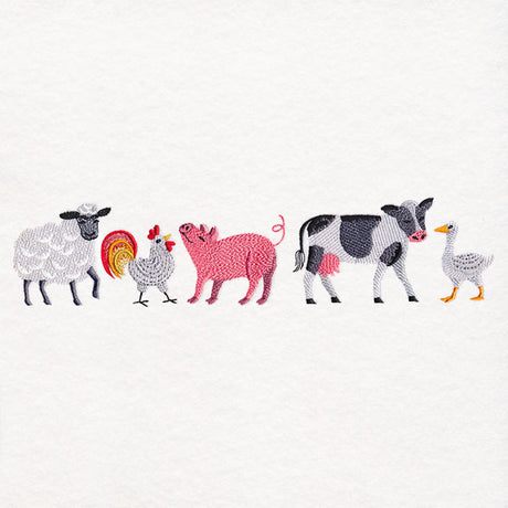Fabulous Farm Animal Friends Border