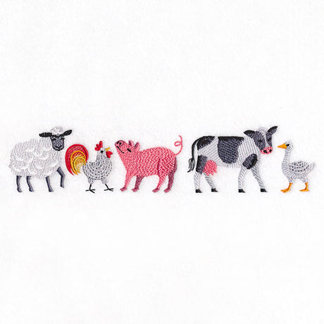 Fabulous Farm Animal Friends Border