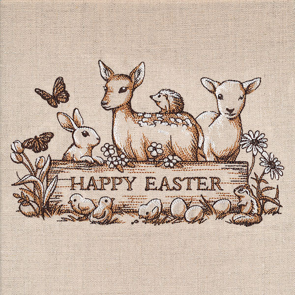 Happy Easter Woodland Animals Feature