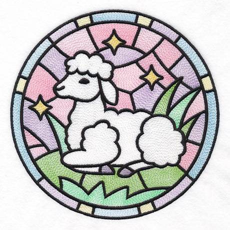 For the Love of Easter Stained Glass - Lamb