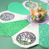 For the Love of Easter Stained Glass Circle - Lilies