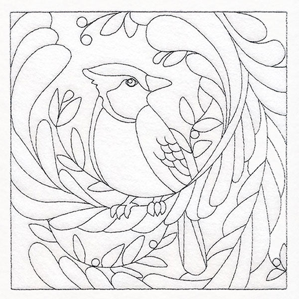 For the Birds Quilting - Blue Jay (Double Run)