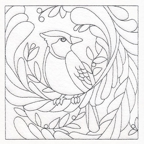 For the Birds Quilting - Blue Jay (Double Run)