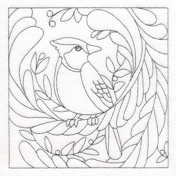For the Birds Quilting - Blue Jay (Double Run)