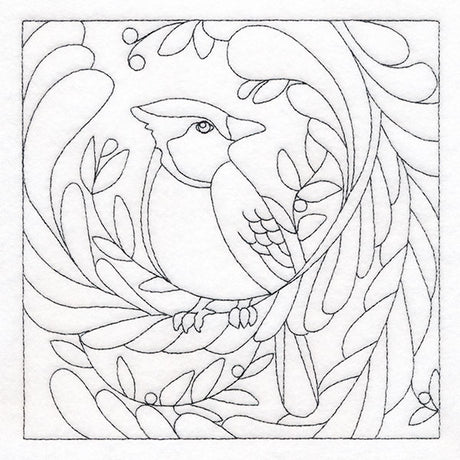 For the Birds Quilting - Blue Jay (Double Run)