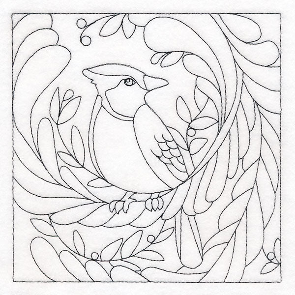 For the Birds Quilting - Blue Jay (Double Run)