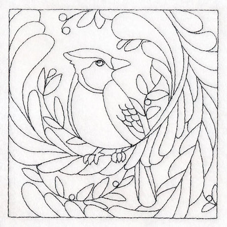 For the Birds Quilting - Blue Jay (Double Run)