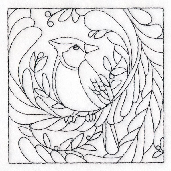 For the Birds Quilting - Blue Jay (Double Run)