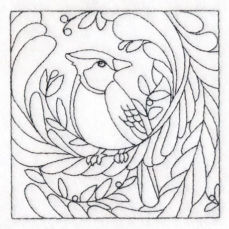 For the Birds Quilting - Blue Jay (Double Run)