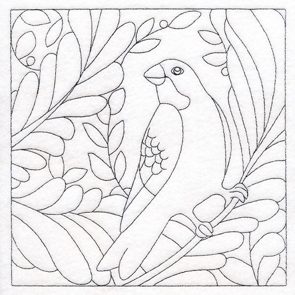 For the Birds Quilting - Grosbeak (Double Run)