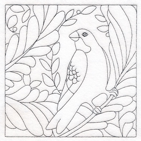 For the Birds Quilting - Grosbeak (Double Run)