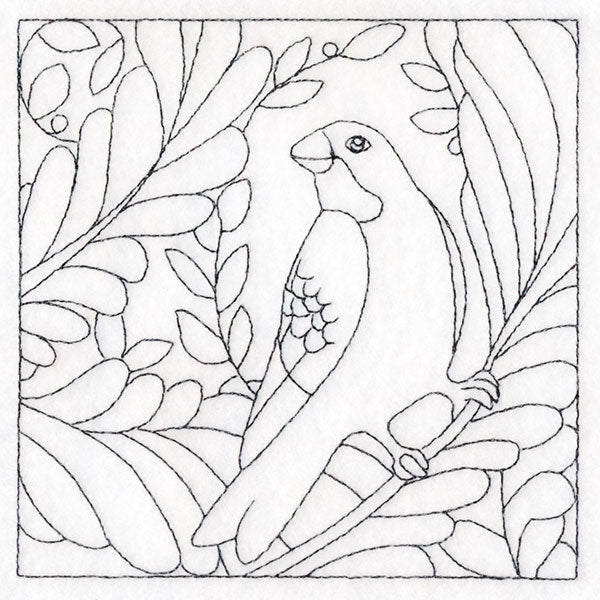 For the Birds Quilting - Grosbeak (Double Run)