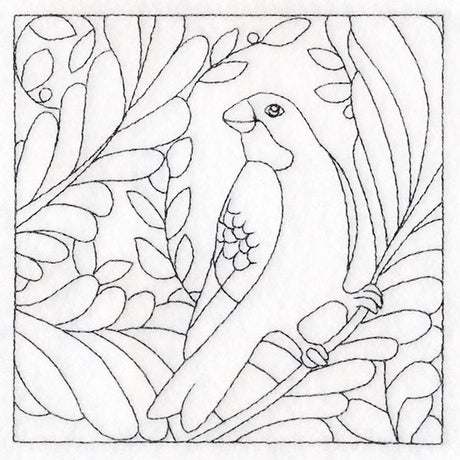 For the Birds Quilting - Grosbeak (Double Run)