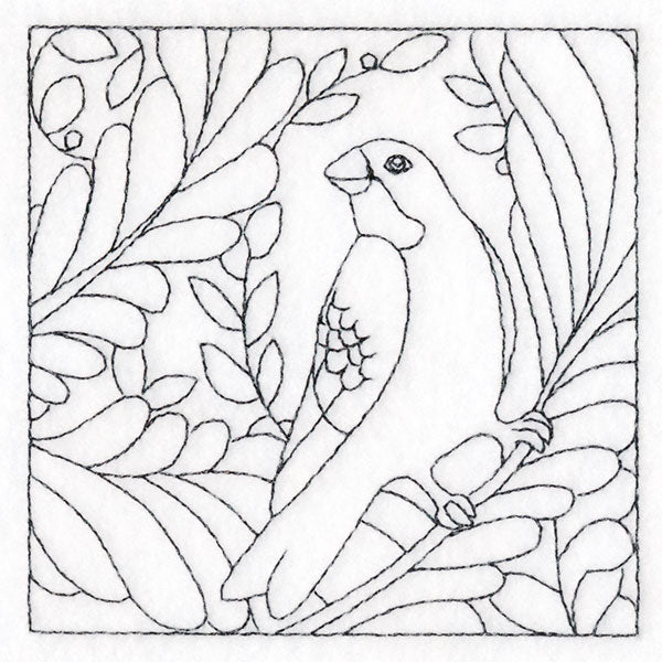 For the Birds Quilting - Grosbeak (Double Run)