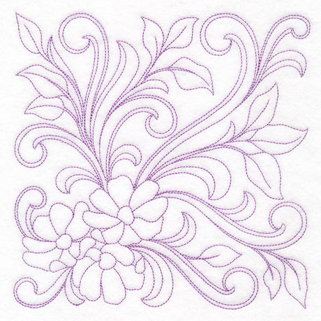 Ironwork Flowers Quilting Feature (Double Run)