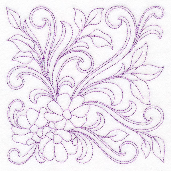 Ironwork Flowers Quilting Feature (Double Run)