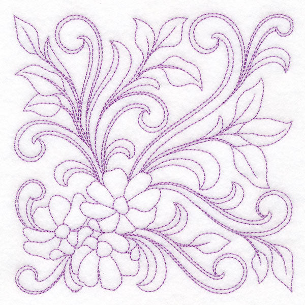 Ironwork Flowers Quilting Feature (Double Run)