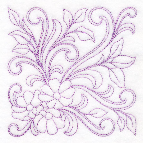 Ironwork Flowers Quilting Feature (Double Run)
