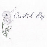 Created By Dandelions Quilt Label