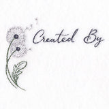 Created By Dandelions Quilt Label