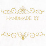 Handmade By Filigree Quilt Label