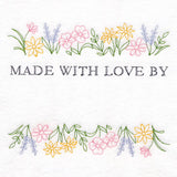 Made with Love and Wildflowers Quilt Label