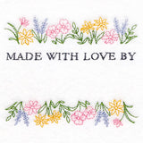 Made with Love and Wildflowers Quilt Label