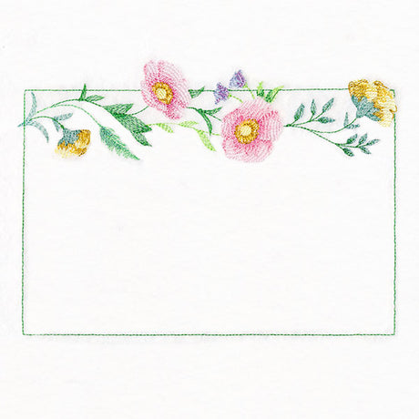 Fresh and Timeless Flowers Quilt Label