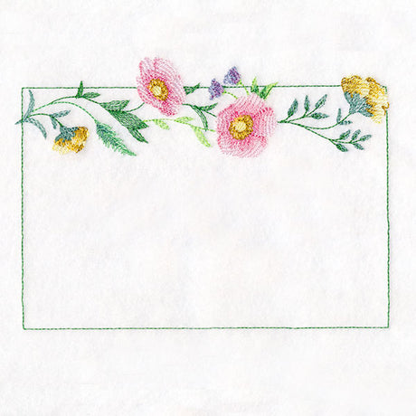 Fresh and Timeless Flowers Quilt Label