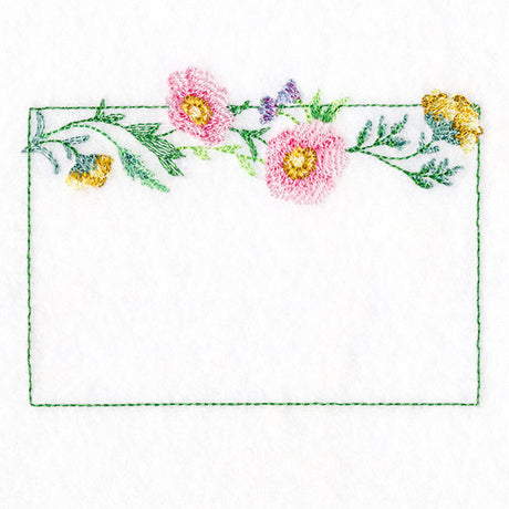 Fresh and Timeless Flowers Quilt Label