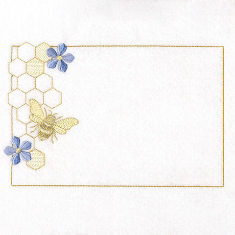Buzzing with Wonder Honeybee Quilt Label