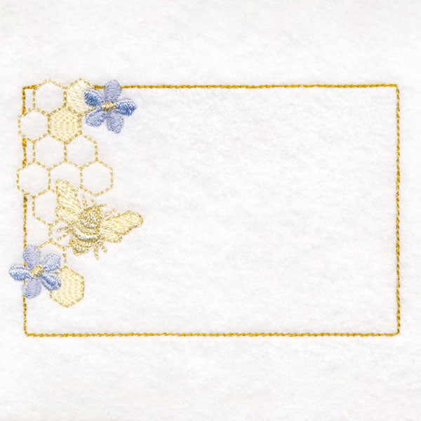 Buzzing with Wonder Honeybee Quilt Label