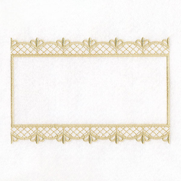 Fresh and Timeless Gilded Filigree Quilt Label