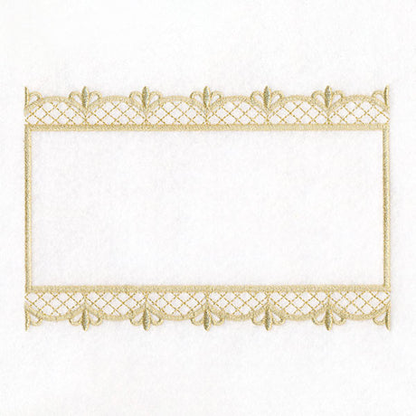 Fresh and Timeless Gilded Filigree Quilt Label