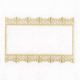 Fresh and Timeless Gilded Filigree Quilt Label
