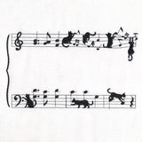 Music and Chaos Cats Quilt Label