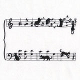 Music and Chaos Cats Quilt Label