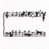 Music and Chaos Cats Quilt Label