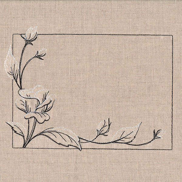 Fresh and Timeless Roses Quilt Label