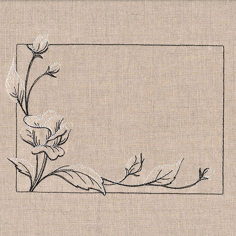 Fresh and Timeless Roses Quilt Label