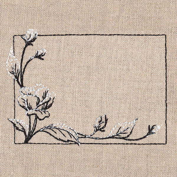 Fresh and Timeless Roses Quilt Label