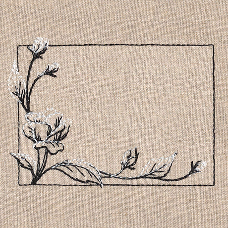 Fresh and Timeless Roses Quilt Label