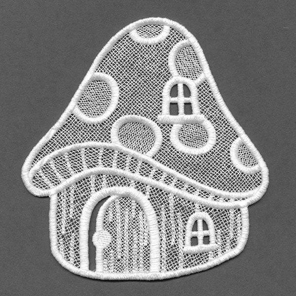 Gnome Place Like Home - Mushroom House (Lace)