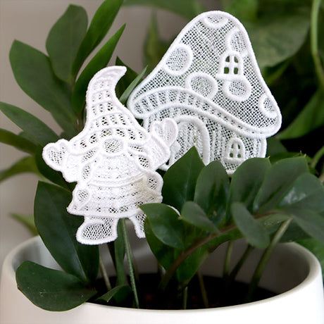 Gnome Place Like Home - Mushroom House (Lace)