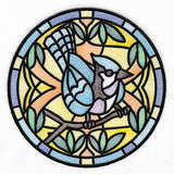 Stained Glass Birds - Blue Jay