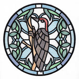 Stained Glass Birds - Red Bellied Woodpecker