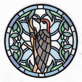 Stained Glass Birds - Red Bellied Woodpecker