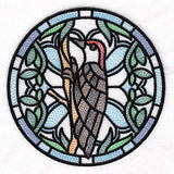 Stained Glass Birds - Red Bellied Woodpecker